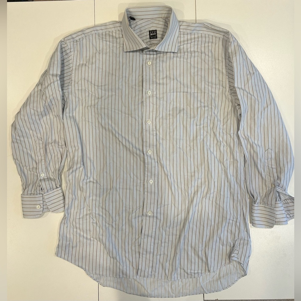 Ike Behar Regular Fit Stripe Men’s Dress Shirt